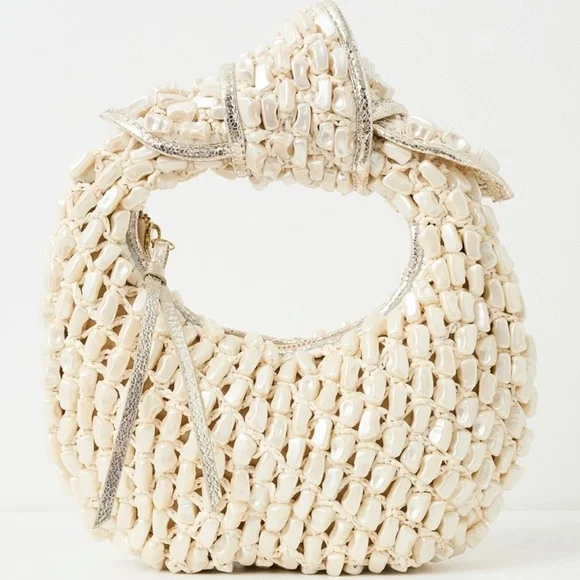 Poolside The Josie  Knotted Top Handle Pearl Bag - Picture 8 of 16